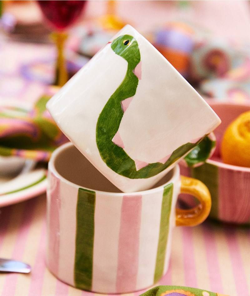Kauf Dich Glücklich ANNA + NINA Serpent Tasse mehrfarbig Nur noch ein Tag übrig