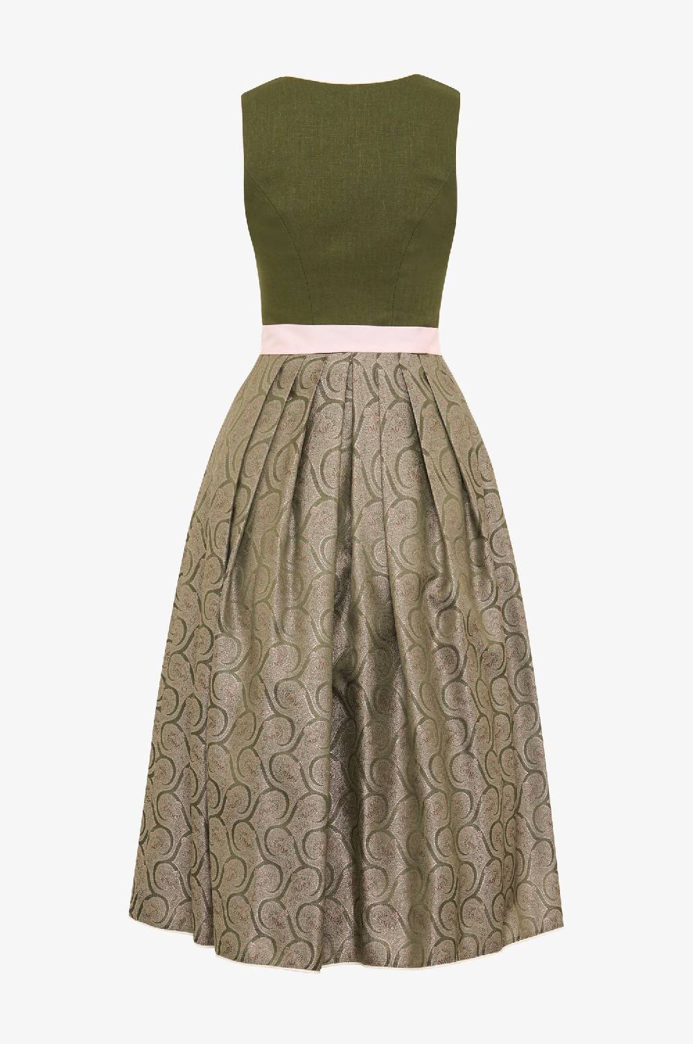 Kinga Mathe Dirndl Marina in Olive Auslauf