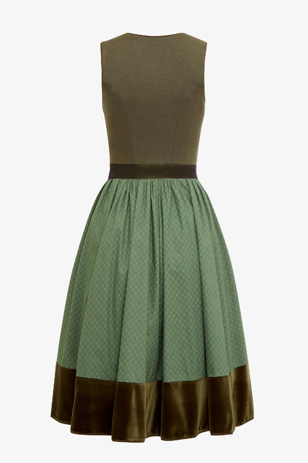 Kinga Mathe Jubiläumsdirndl in Olive Heißer Verkauf