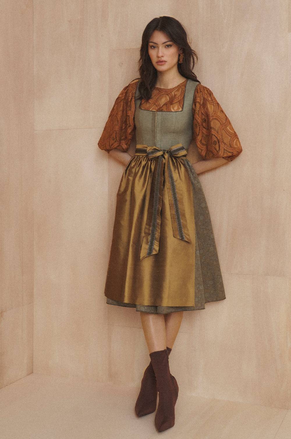 Kinga Mathe Dirndl Royan in Taupe Sonderangebote