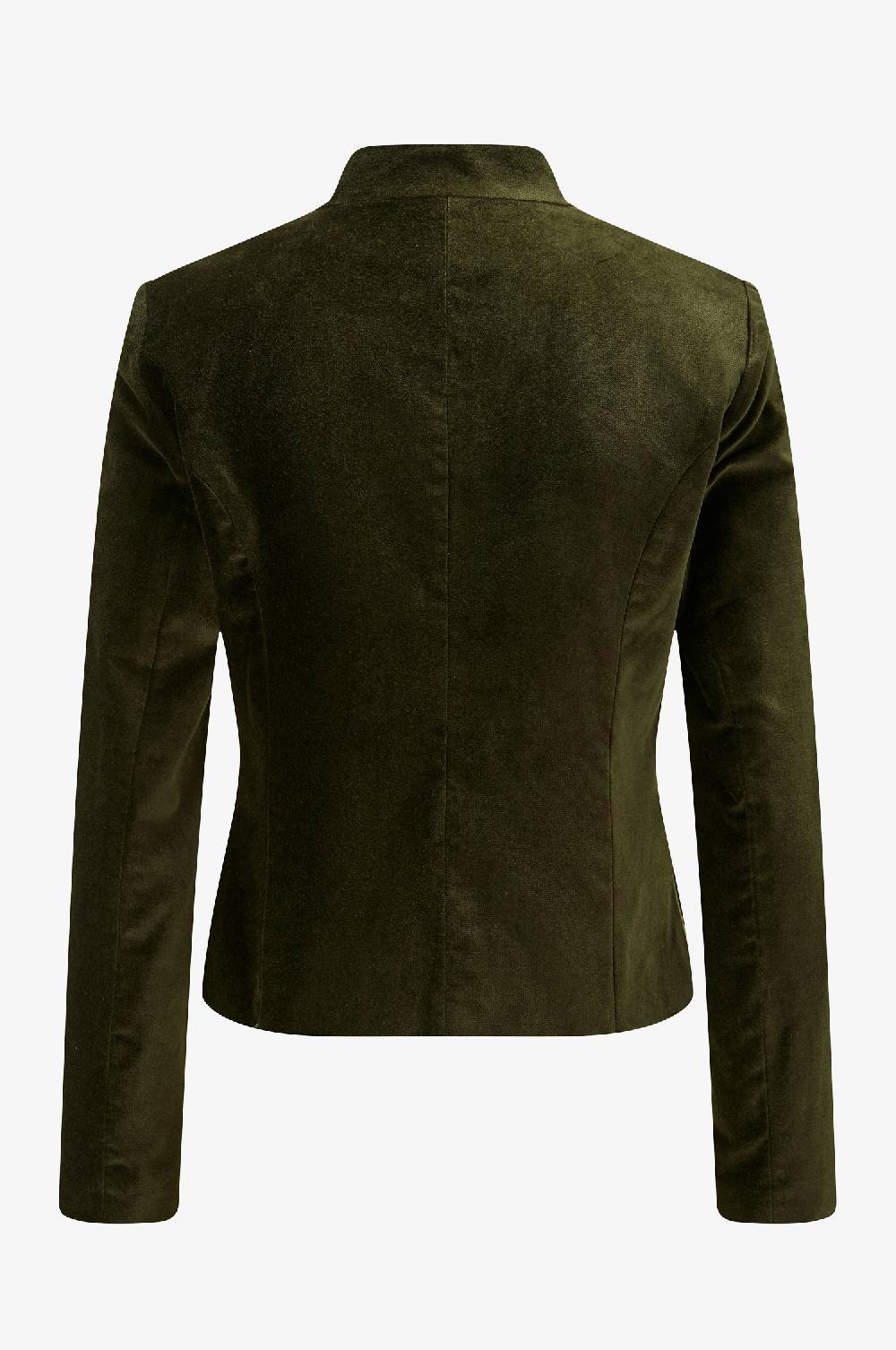Kinga Mathe Jacke Constanze Samt in Olive Clearance-Verkauf