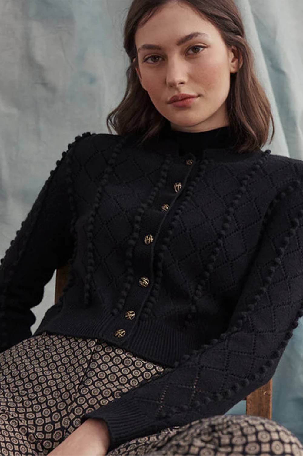 Kinga Mathe Cashmere Strickjacke Amalia in Schwarz Riesige Ersparnisse