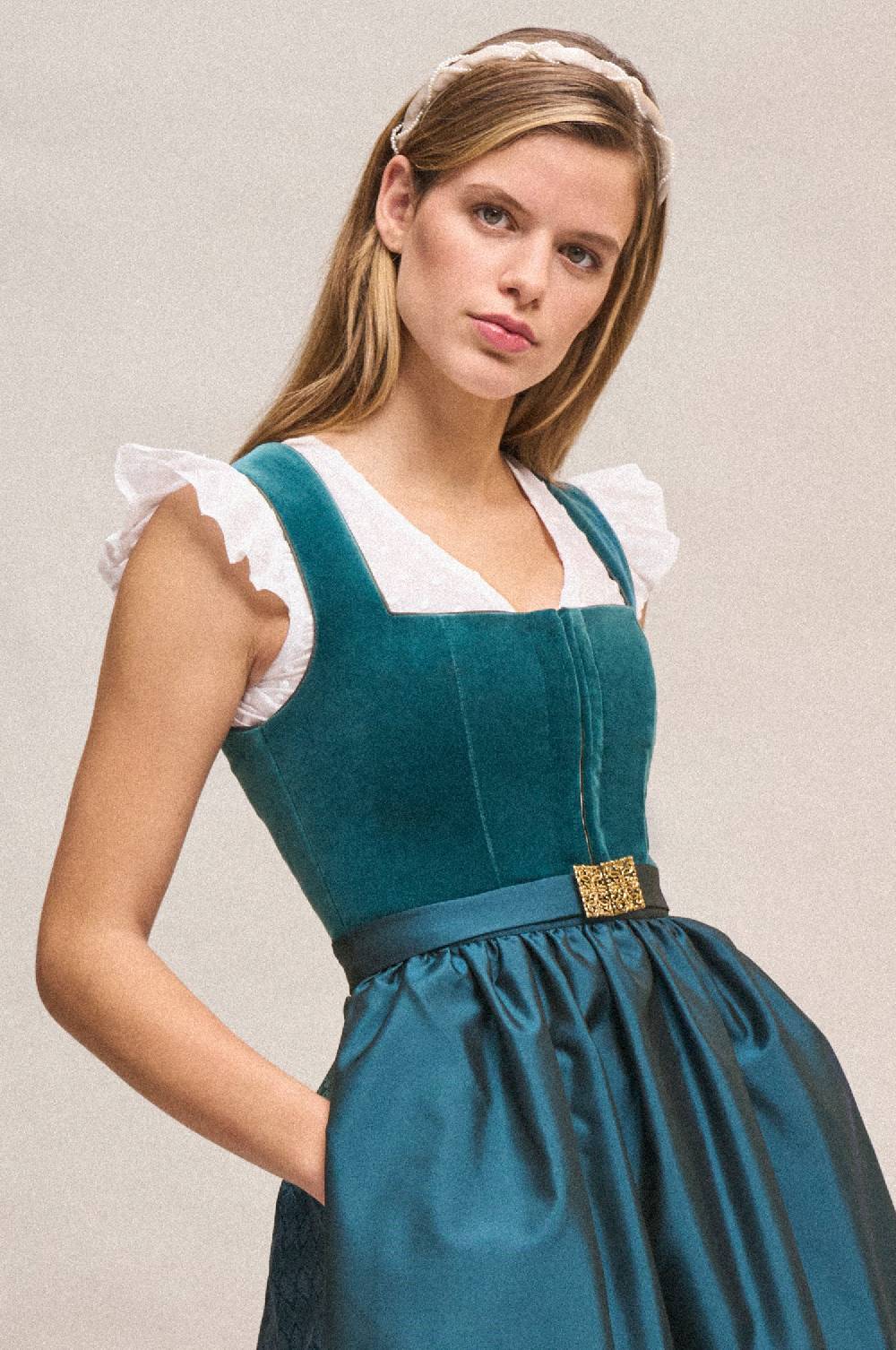 Kinga Mathe Dirndlbluse Kiki in Weiß Schlussverkauf