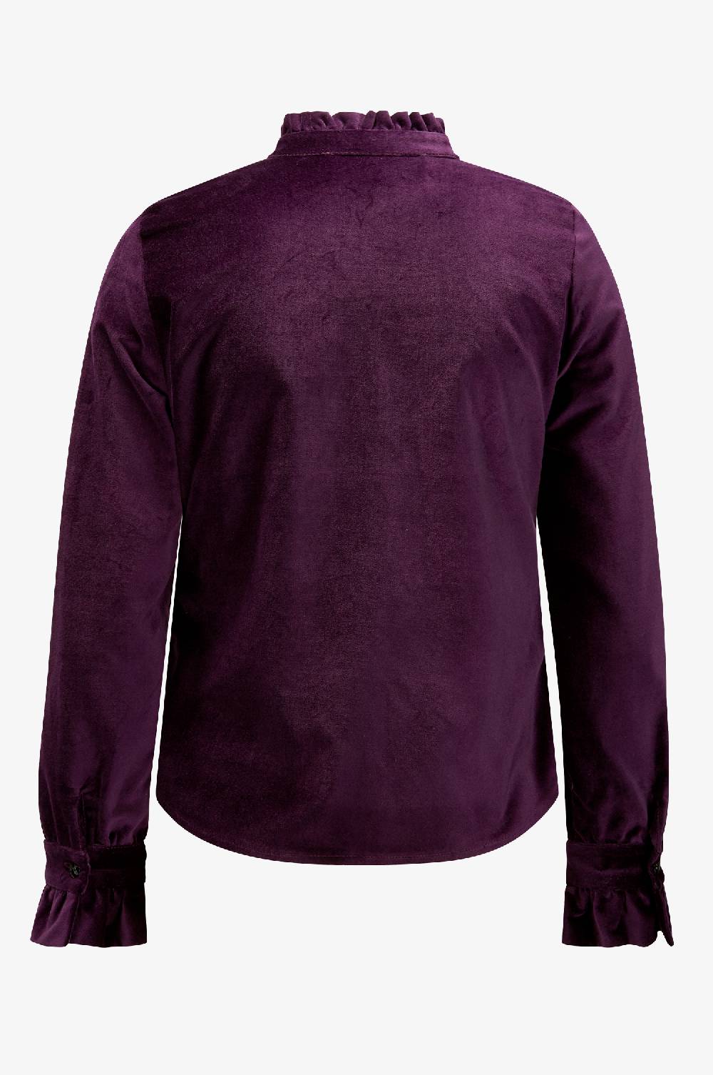 Kinga Mathe Samtbluse Lady in Aubergine Cyber Monday