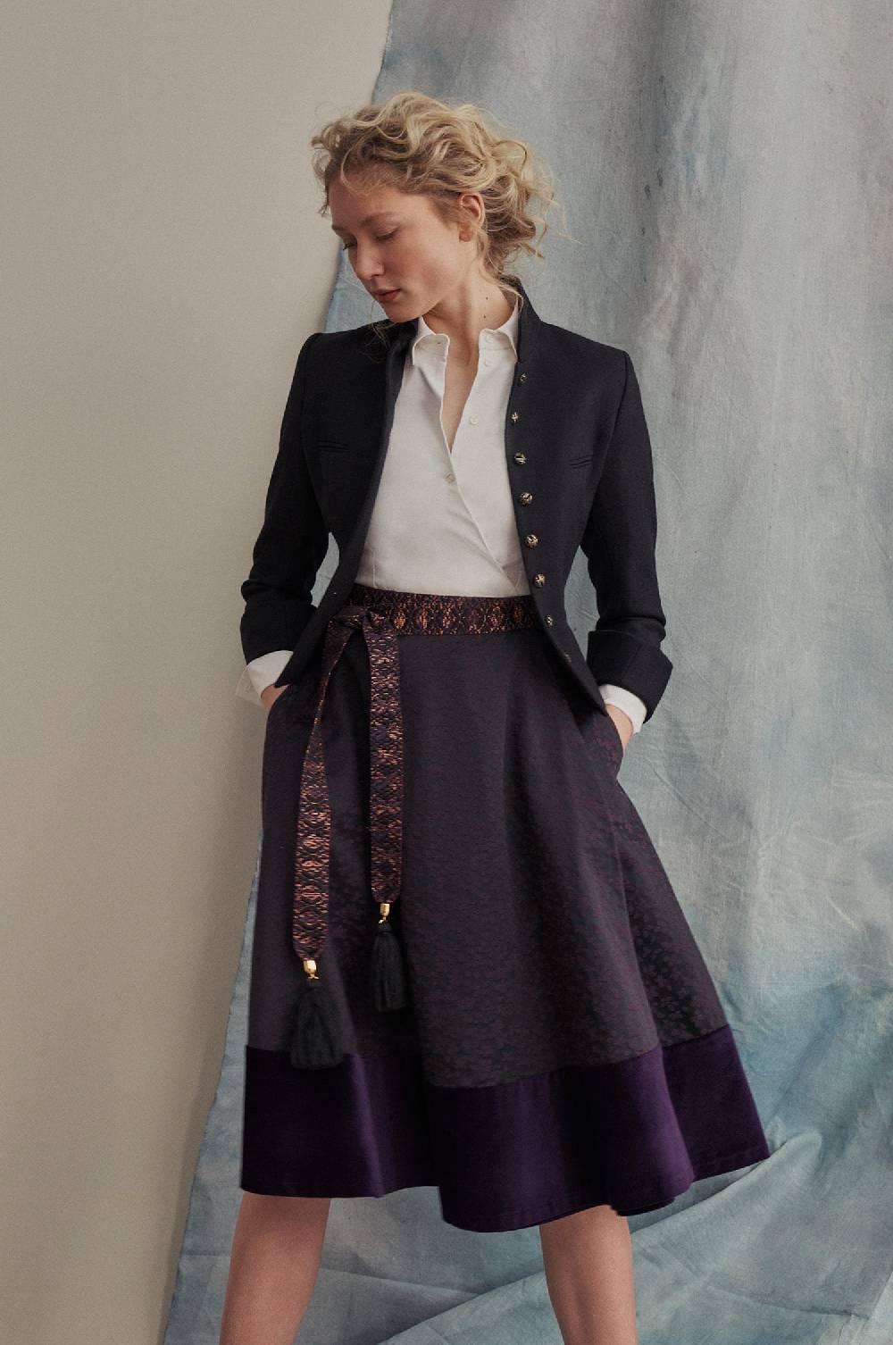 Kinga Mathe Kleid Mai in Aubergine Osterangebot