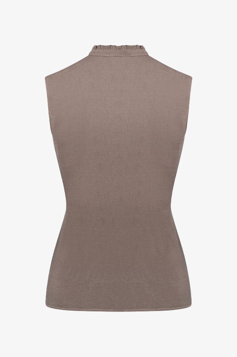 Kinga Mathe Leinenbluse Hanna in Taupe Black Friday Preise