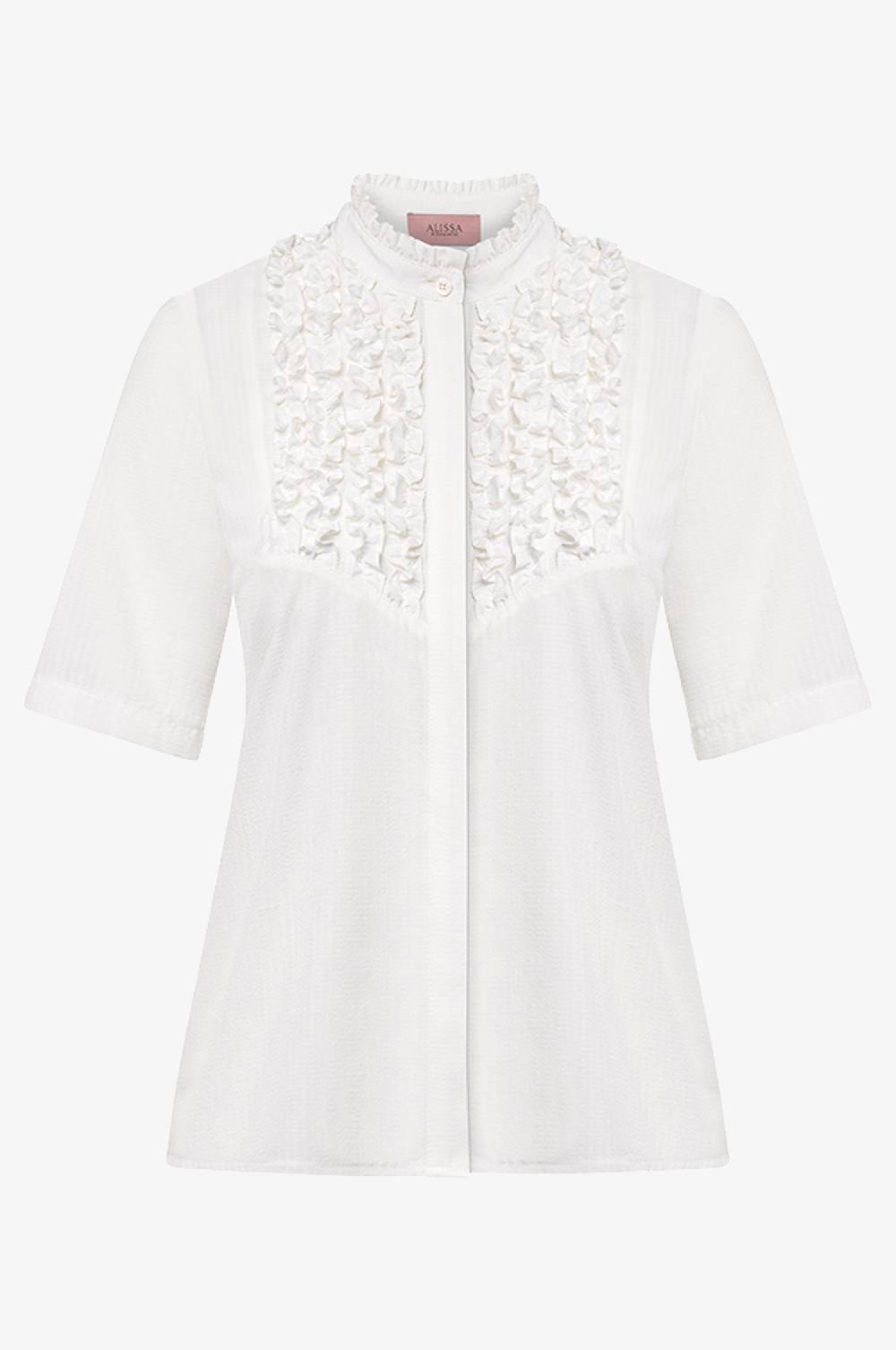 Kinga Mathe Bluse Hanna in Weiß mit Arm Rabatte dieses Monats