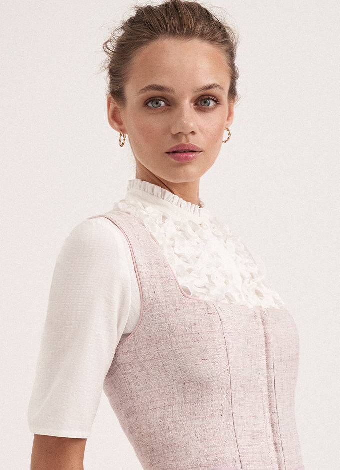 Kinga Mathe Bluse Hanna in Weiß mit Arm Rabatte dieses Monats