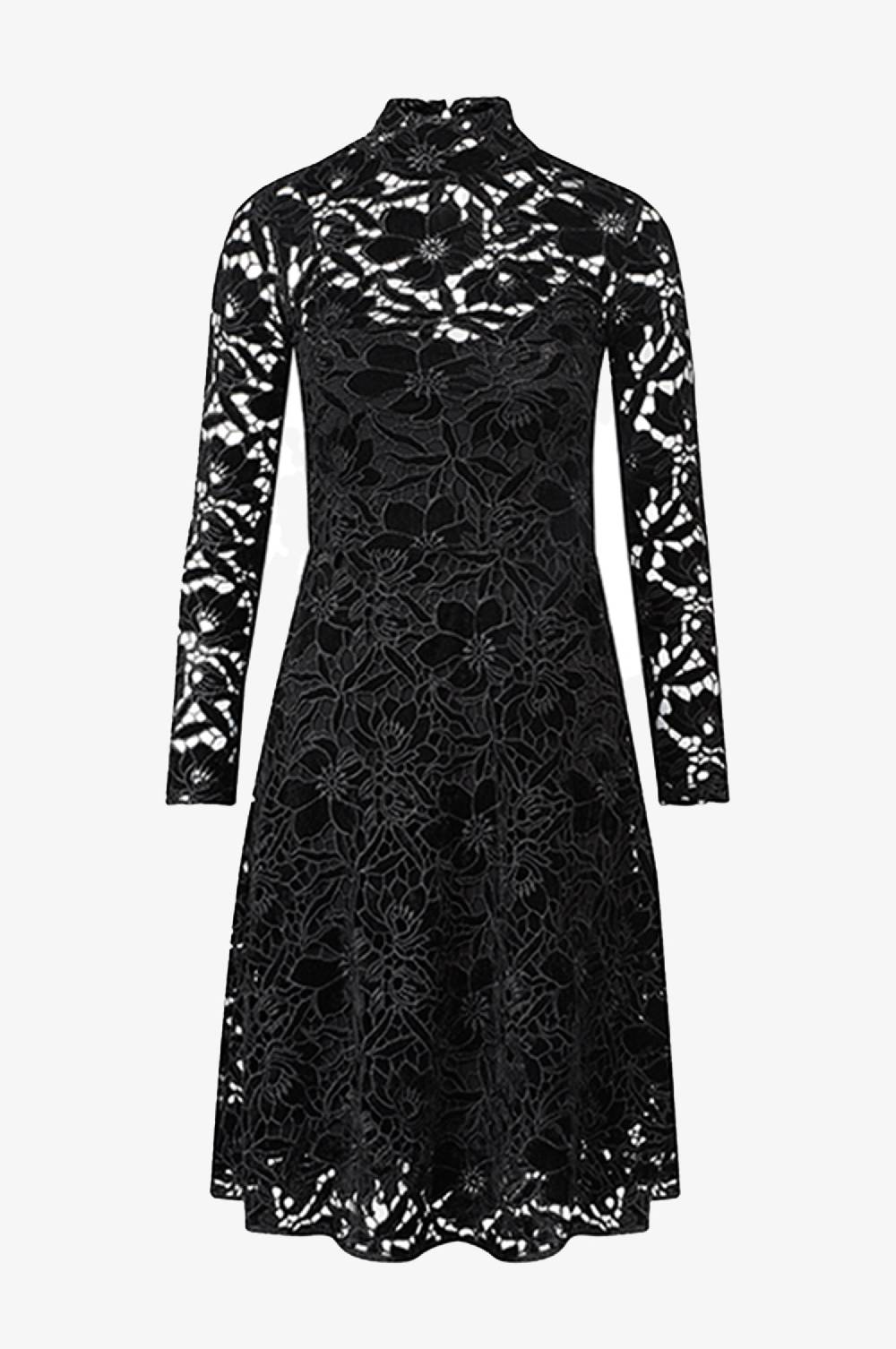 Kinga Mathe Samtkleid Evelyn in Schwarz Exklusive Angebote