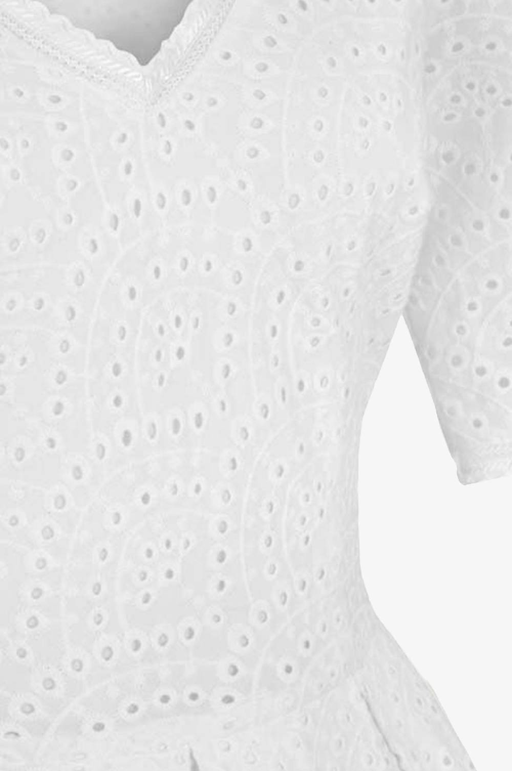 Kinga Mathe Baumwoll-Kleid Kloe in Weiß Saisonale Angebote