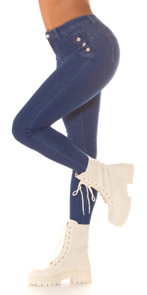 Koucla Trendy Musthave Biker Look Stiefeletten gerippt 50% Rabatt mit kostenlosem Versand