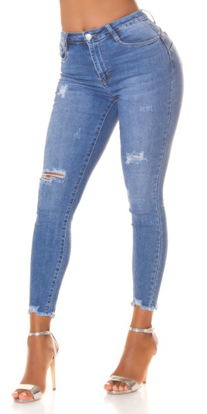 Koucla Sexy Highwaist Push Up Skinny Jeans Used Look Online