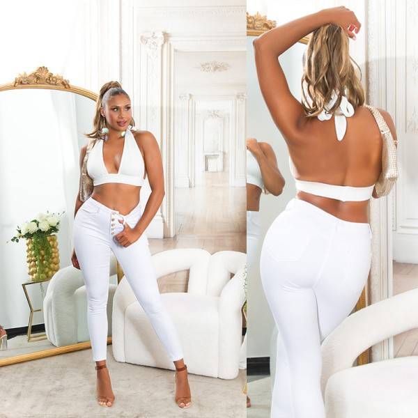 Koucla Sexy Musthave Highwaist Jeans mit Knopf-Details Hotsell