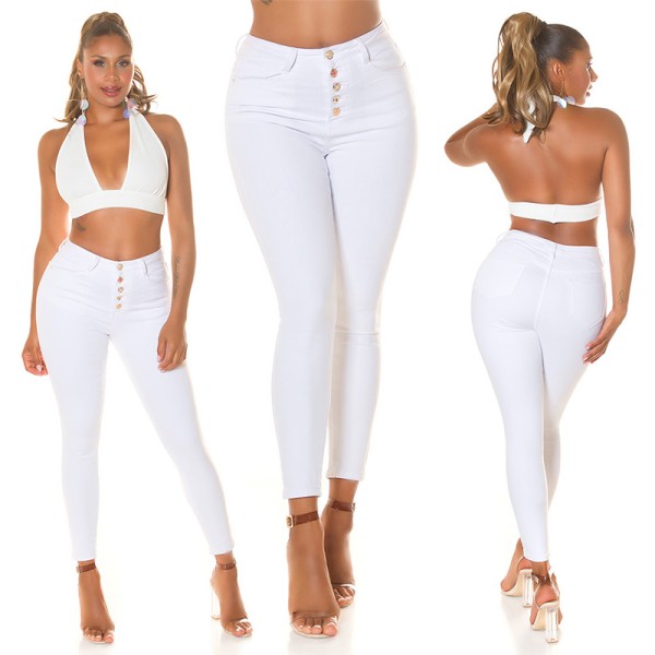 Koucla Sexy Musthave Highwaist Jeans mit Knopf-Details Hotsell