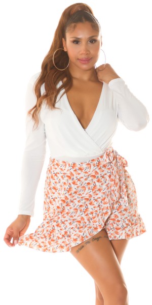 Koucla Sexy Highwaist Skorts mit Blumenprint Black Friday