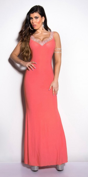 Koucla Sexy KouCla Gala- Kleid Rückenfrei mit Strass Muttertagsangebot