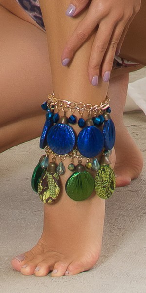 Koucla Trendy Fußkette mit Perlen Festival Style Nur noch ein Tag übrig