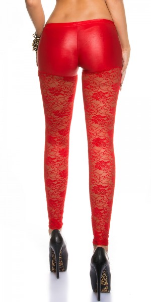 Koucla Sexy KouCla Spitzenleggings mit Reißverschluss Cyber Monday