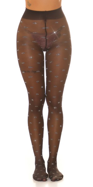Koucla Sexy Strumpfhose mit Glitzer Punkten Exklusivangebot