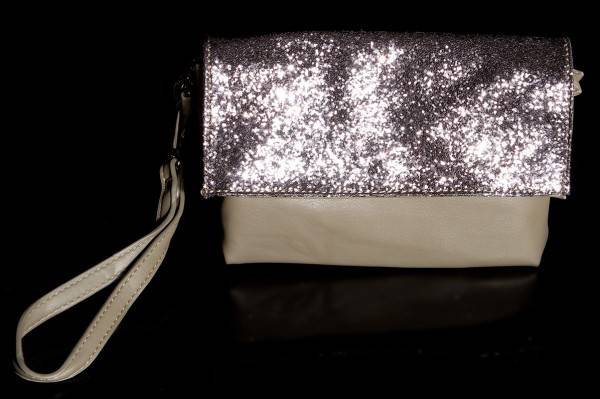 Koucla Glamour Clutch mit Kette und Pailletten Heißer Verkauf