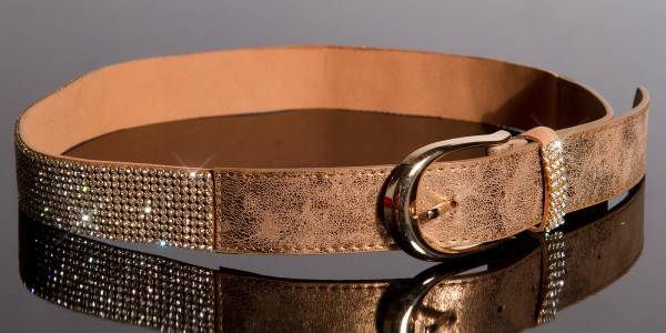 Koucla Sexy Lederlook Gürtel mit Strass Online Outlet