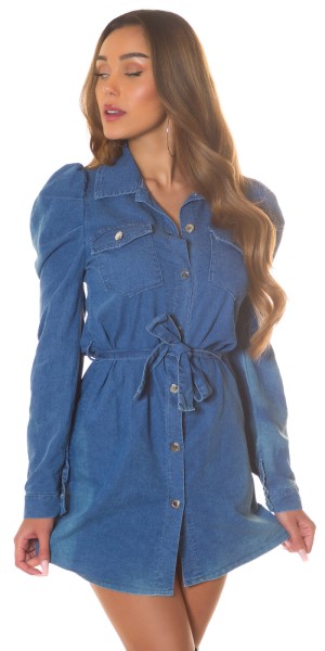 Koucla Sexy Sommer Jeanskleid mit Gürtel Sonderangebote