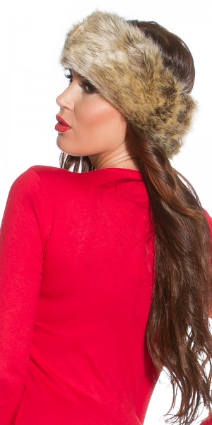 Koucla Trendy Fake Fur Stirnband/Loopschal, it s up 2u! Super Sparpreis