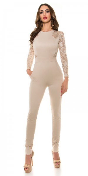 Koucla Sexy KouCla Spitzenoverall mit Reißverschluss Versandkostenfrei