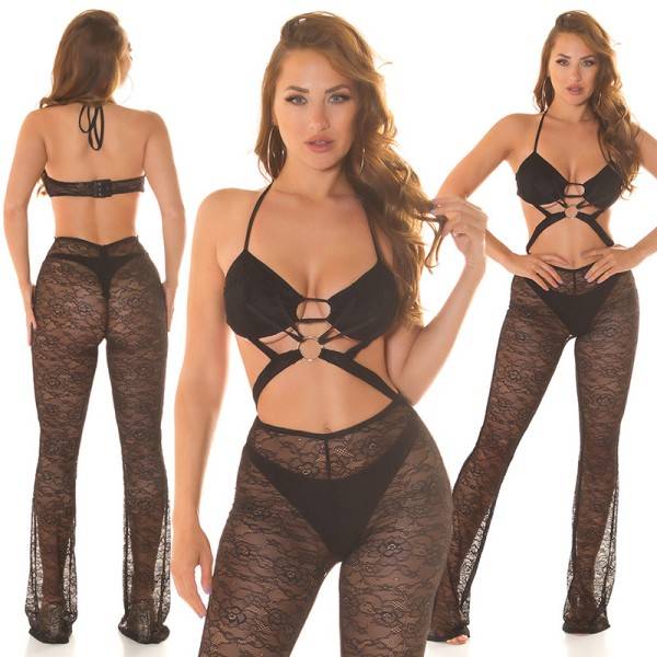 Koucla Sexy Koucla Spitzen Overall mit Cut Outs Wochenangebot