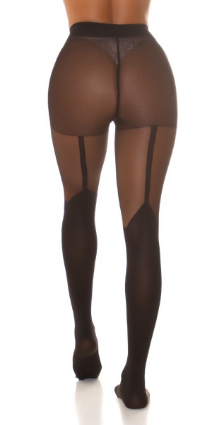 Koucla Sexy Strumpfhose in Strumpfhalter Optik Großer Ausverkauf
