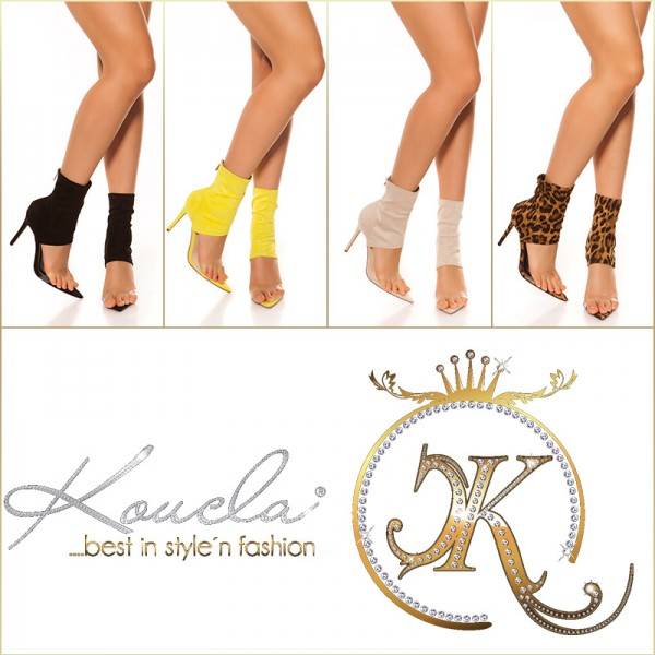 Koucla Sexy High Heels Ankle Boots Kim K. LooK! Zeitlich begrenztes Angebot