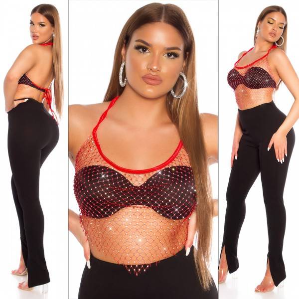 Koucla Sexy Koucla Netz Top mit Glitzersteinchen JETZT KAUFEN