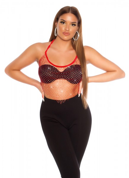 Koucla Sexy Koucla Netz Top mit Glitzersteinchen JETZT KAUFEN