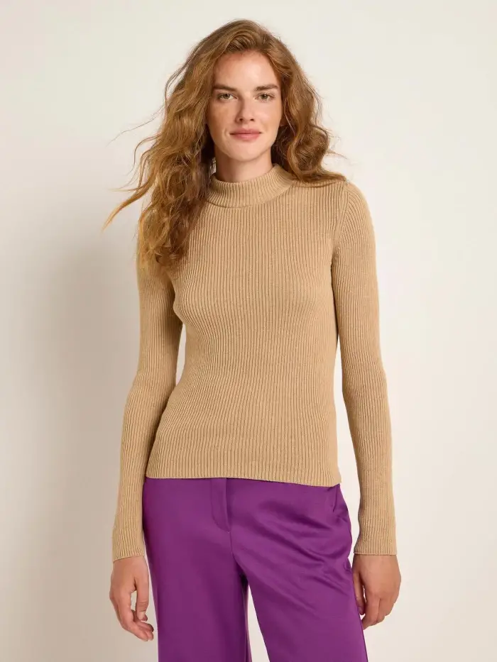 Lanius Stehkragenpullover (GOTS)