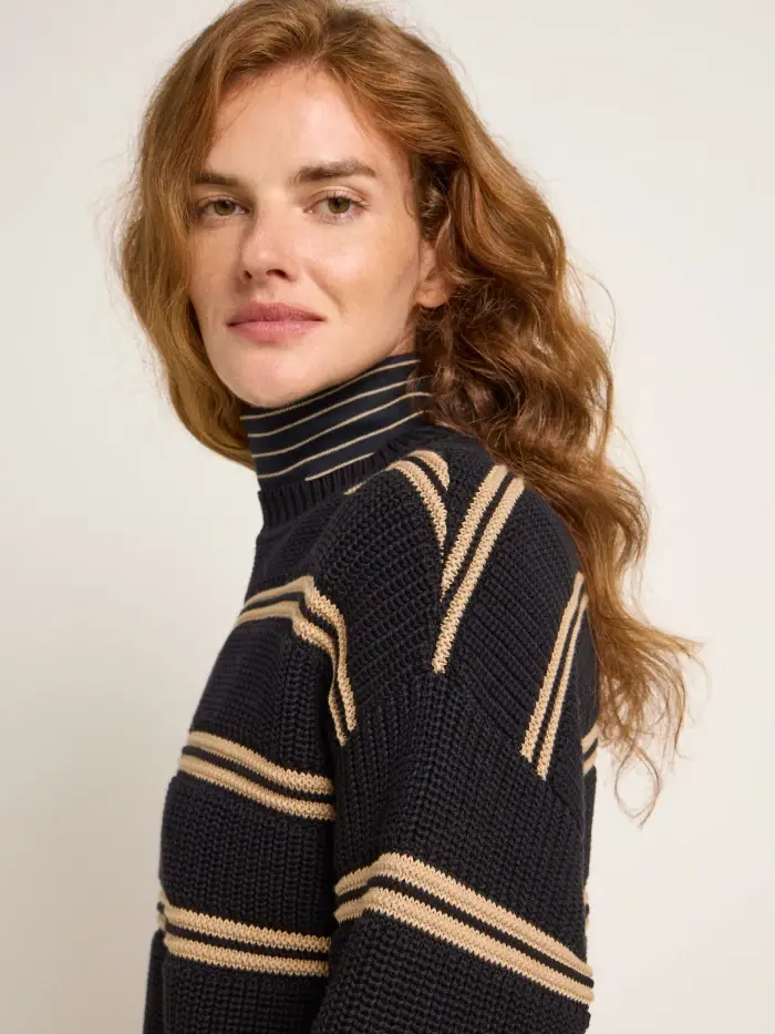 Lanius Streifenpullover (GOTS) Zeitbegrenzte Promotion