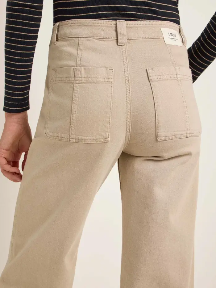 Lanius Hose mit weitem Bein (GOTS) Bis zu 60% Rabatt