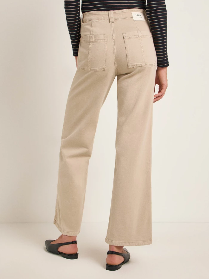 Lanius Hose mit weitem Bein (GOTS) Bis zu 60% Rabatt