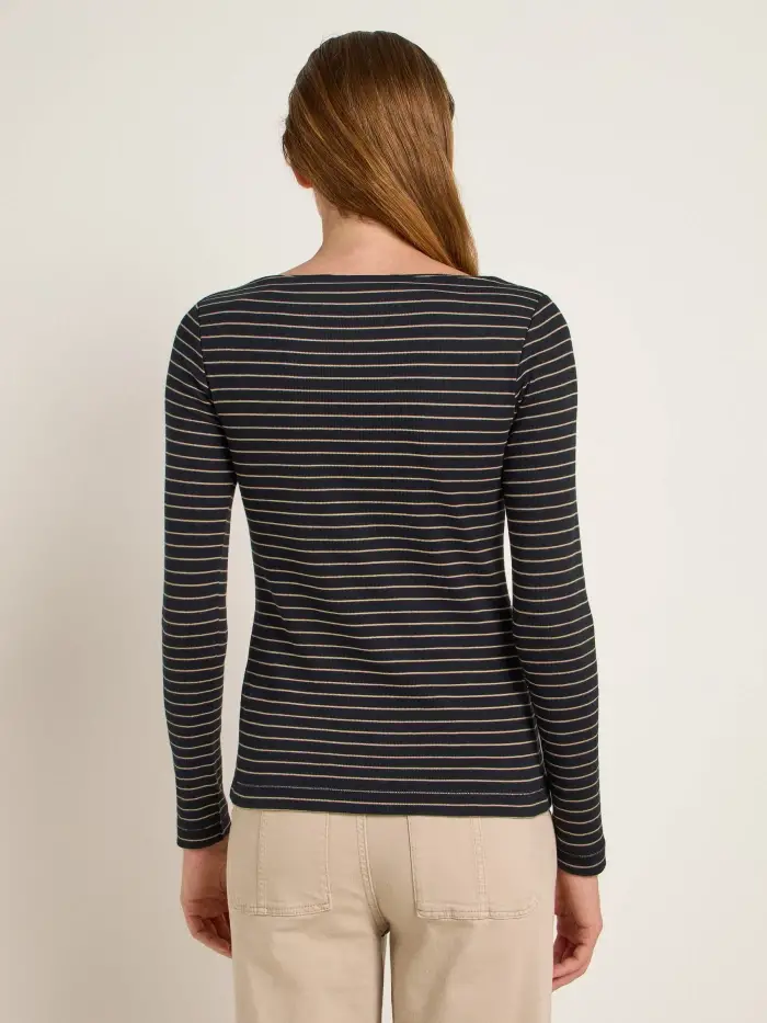 Lanius U-Boot Shirt mit Streifen (GOTS) Bis zu 65% Rabatt