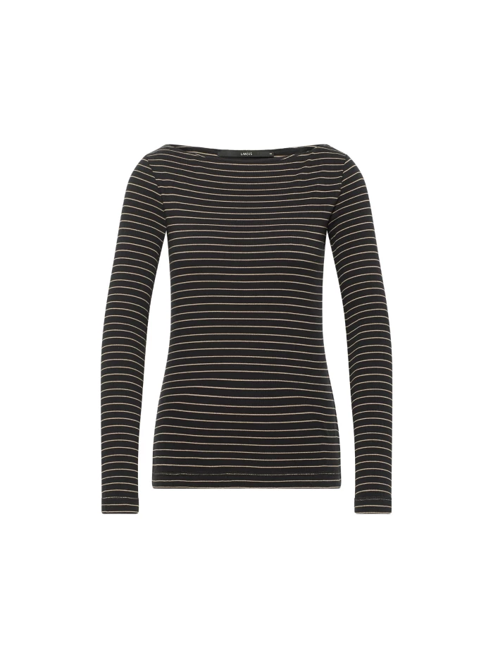 Lanius U-Boot Shirt mit Streifen (GOTS) Bis zu 65% Rabatt
