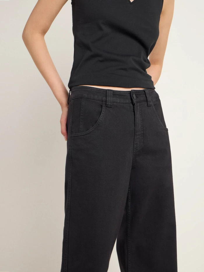 Lanius Hose mit weitem Bein (GOTS) Im Verkauf