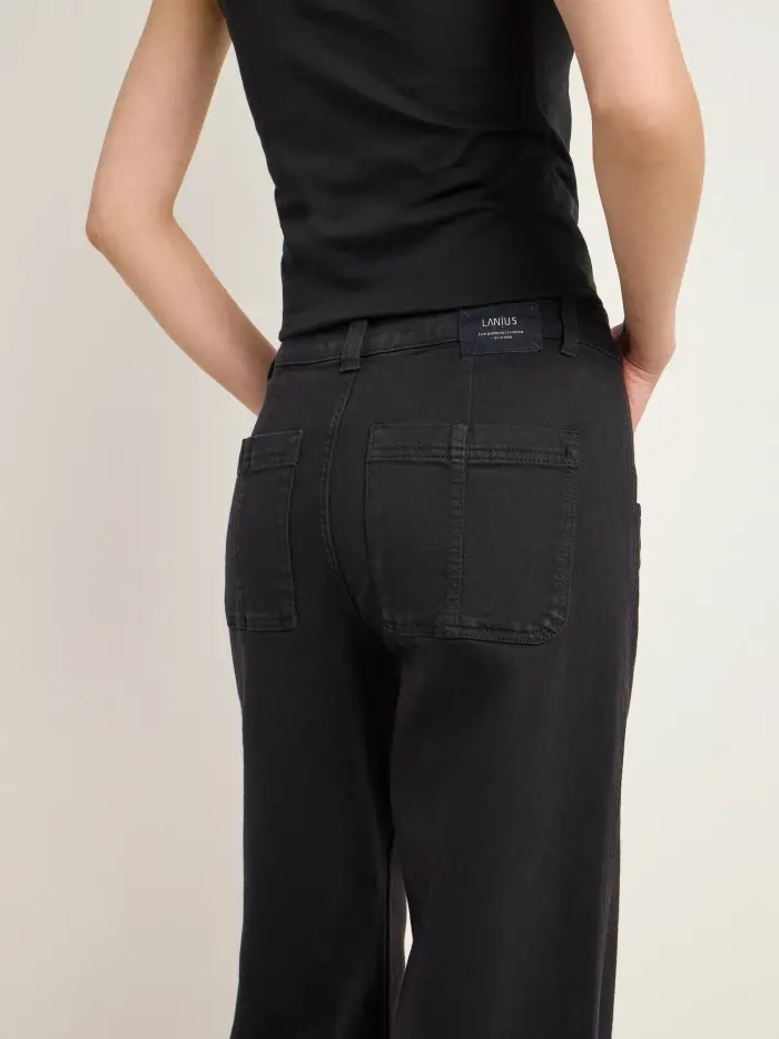 Lanius Hose mit weitem Bein (GOTS) Im Verkauf