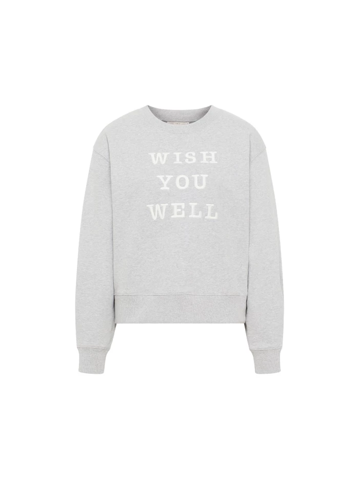 Lanius Statement Sweatshirt "wish you well" (GOTS) 50% Rabatt für begrenzte Zeit