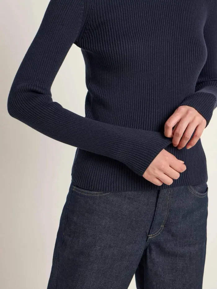 Lanius Stehkragenpullover (GOTS) Outlet