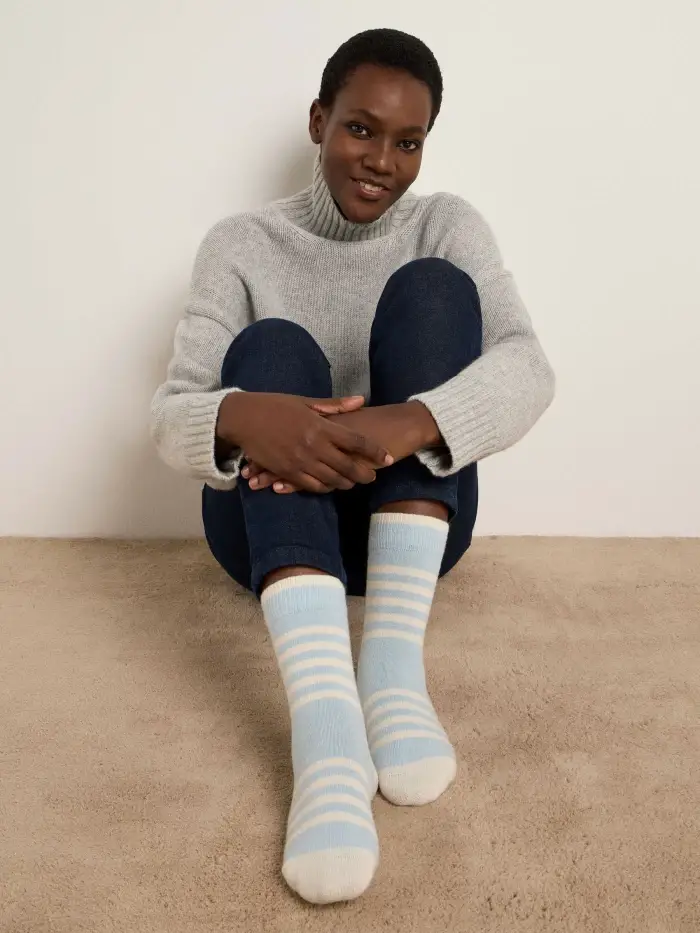 Lanius Socken mit Streifen (GOTS) Saisonale Angebote
