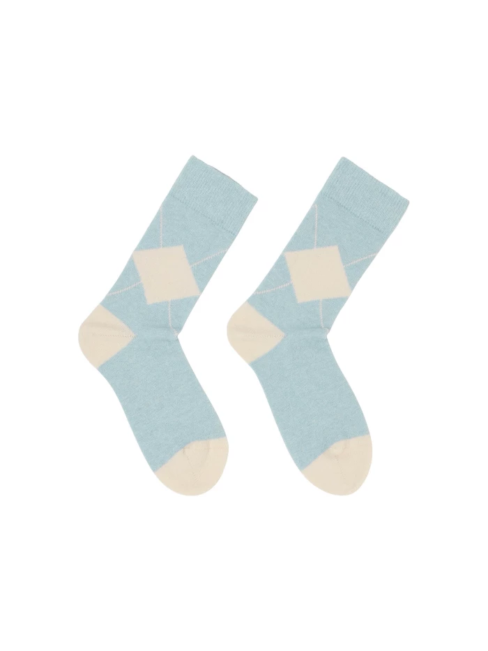 Lanius Socken mit Rauten (GOTS) Räumungsverkauf