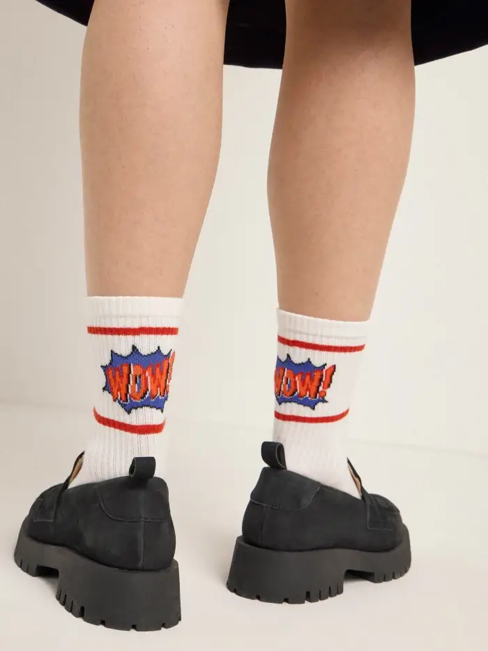 Lanius Socken "WOW" (GOTS) Vierteljährliche Förderung