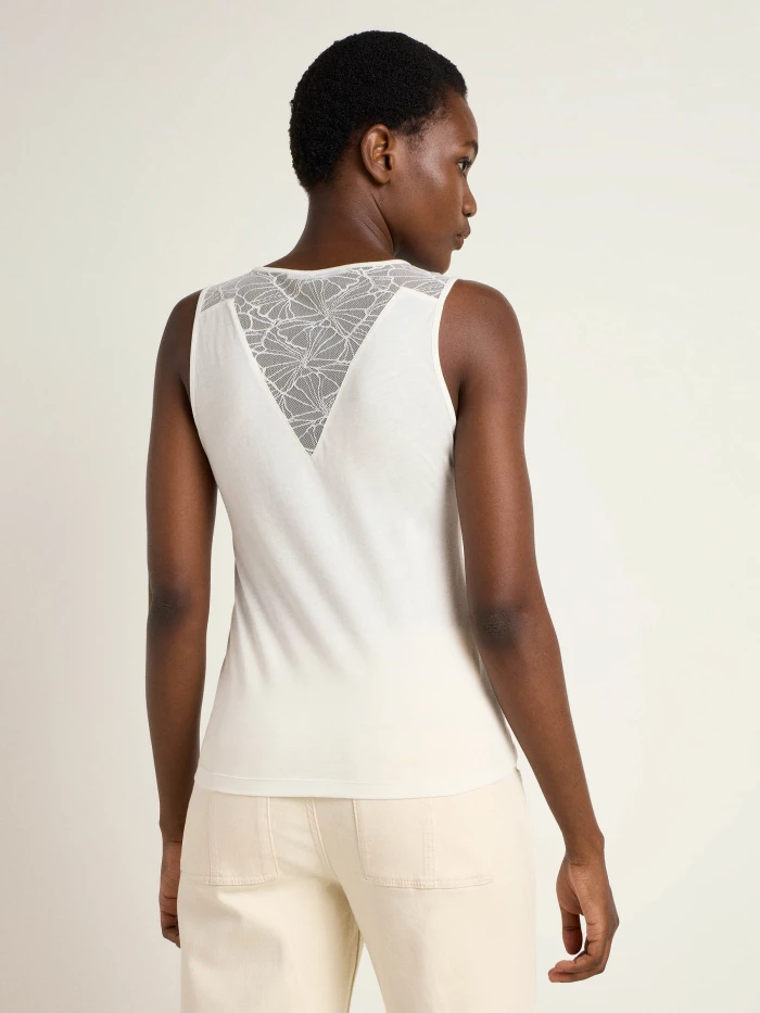 Lanius Top mit Spitzeneinsatz (GOTS) Begrenztes Angebot