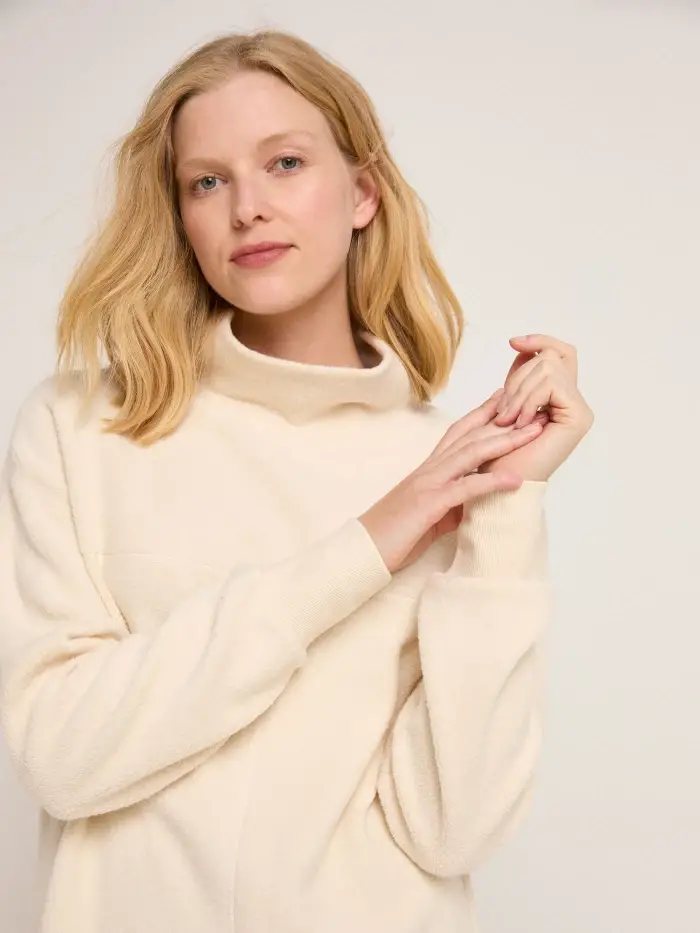 Lanius Fleece-Sweatshirt (GOTS) Neueste Stile
