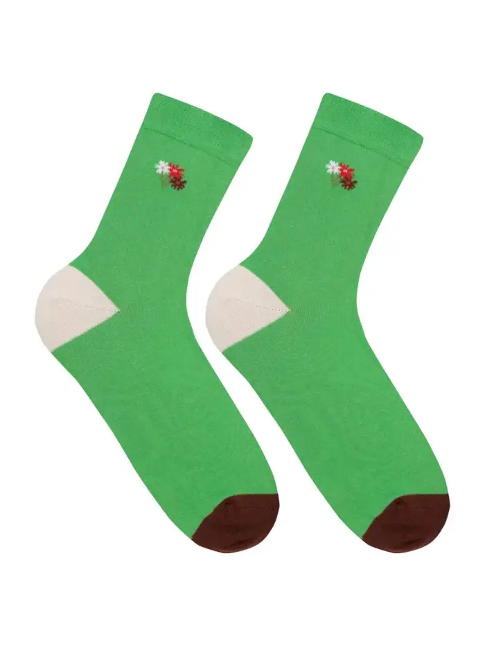 Lanius Socken mit Stickerei (GOTS) Clearance-Verkauf