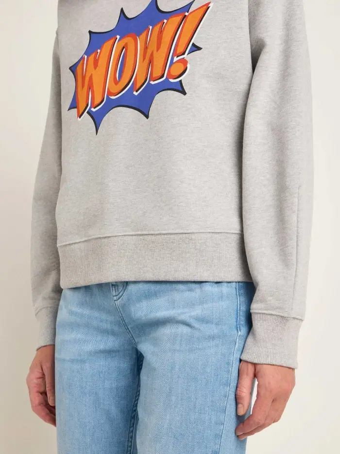 Lanius Statement Sweatshirt "WOW" (GOTS) Muttertagsangebot